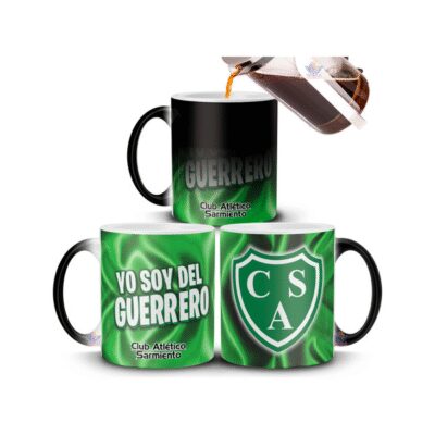 636398-MLA75665941741_042024,Taza Mágica Sarmiento De Junín Guerrero Fútbol Argentina