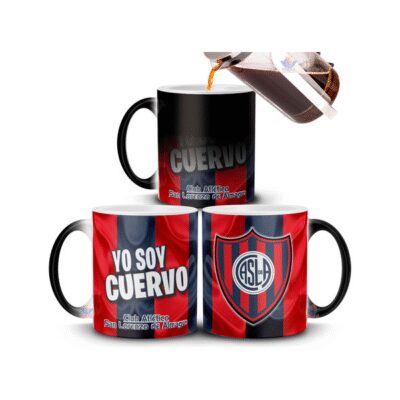 808186-MLA75507180942_042024,Taza Mágica San Lorenzo Cuervo De Almagro Club Fútbol Copa