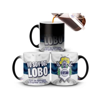 997263-MLA75506038006_042024,Taza Mágica Gimnasia Y Esgrima Lobo La Plata Club Fútbol