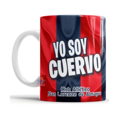 807346-MLA75503165500_042024,Taza De Cerámica San Lorenzo Cuervo De Almagro Club Fútbol