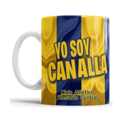 834376-MLA75503165146_042024,Taza De Cerámica Rosario Central Canalla Club Rosario Copa
