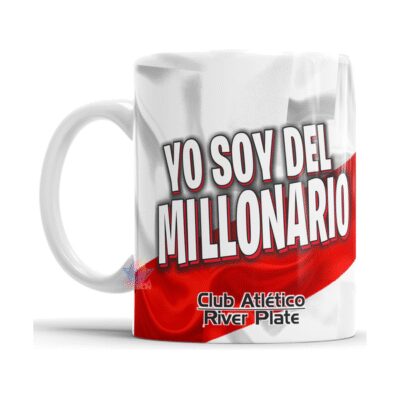 923582-MLA75661407167_042024,Taza De Cerámica River Plate Millonario Club Atlético Fútbol