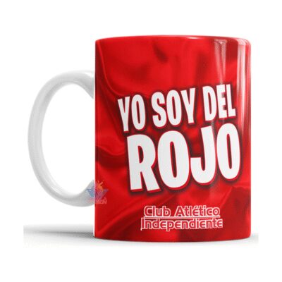903921-MLA75502243918_042024,Taza De Cerámica Independiente Rojo De Avellaneda Fútbol