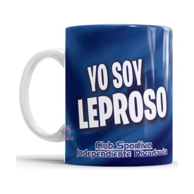 989302-MLA75502650136_042024,Taza Cerámica Independiente Rivadavia Lepra Mendoza Fútbol