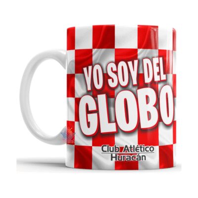 695589-MLA75660800721_042024,Taza De Cerámica Huracán Globo Parque Patricios Fútbol Copa