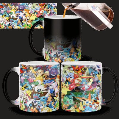 Taza Mágica Pokemon Squirtle Charmander Bulbasaur