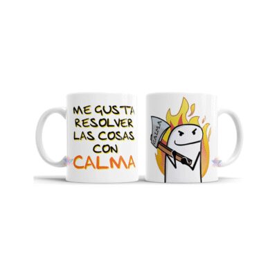 945272-MLA76866708875_062024,Taza Flork De Cerámica Hacha Calma Estrés Dormir Trabajo
