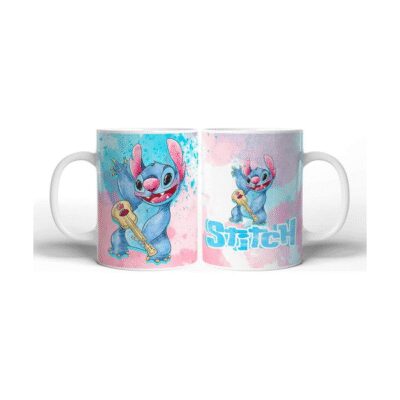 675853-MLA76863290301_062024,Taza De Cerámica Stitch Stich Lilo Peludo Familia Modelo 04