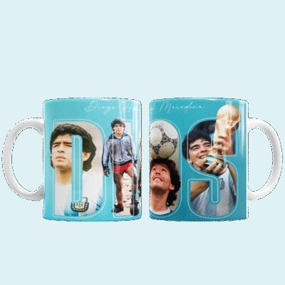 Taza Cerámica Maradona Diego Armando Dios Campeón del Mundo Argentina