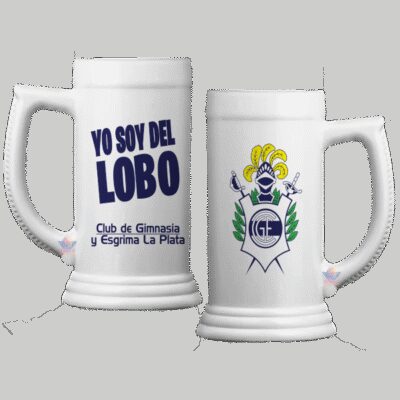 Vaso Jarra Chop Gimnasia Esgrima De La Plata Lobo Fernetero